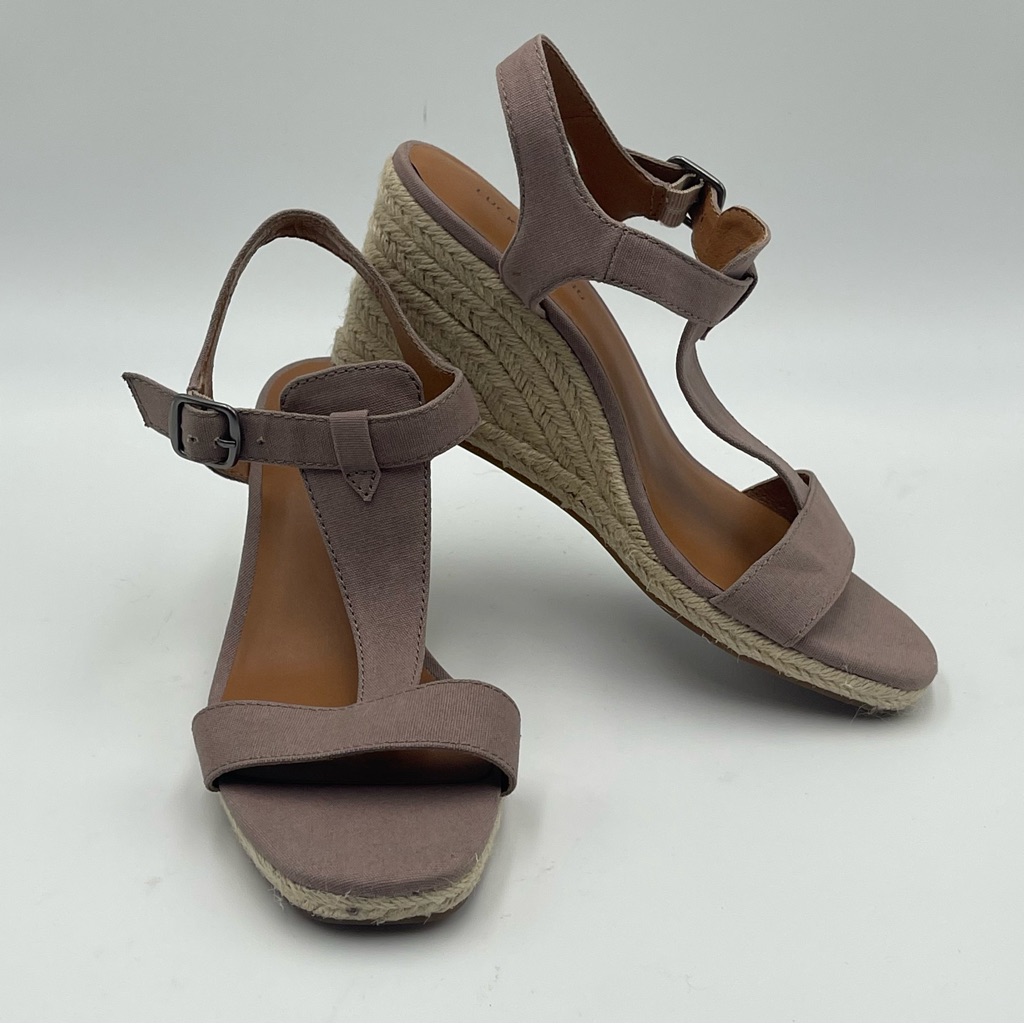 Lucky Brand Millinda Espadrille Wedge Sandal Lilac Purple Textile Sz 10Msrp 89